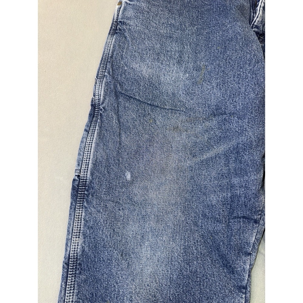Men's Wranger Fleece Lined Carpenter Work Jeans Blue Size 36x30 - Picture 5 of 9